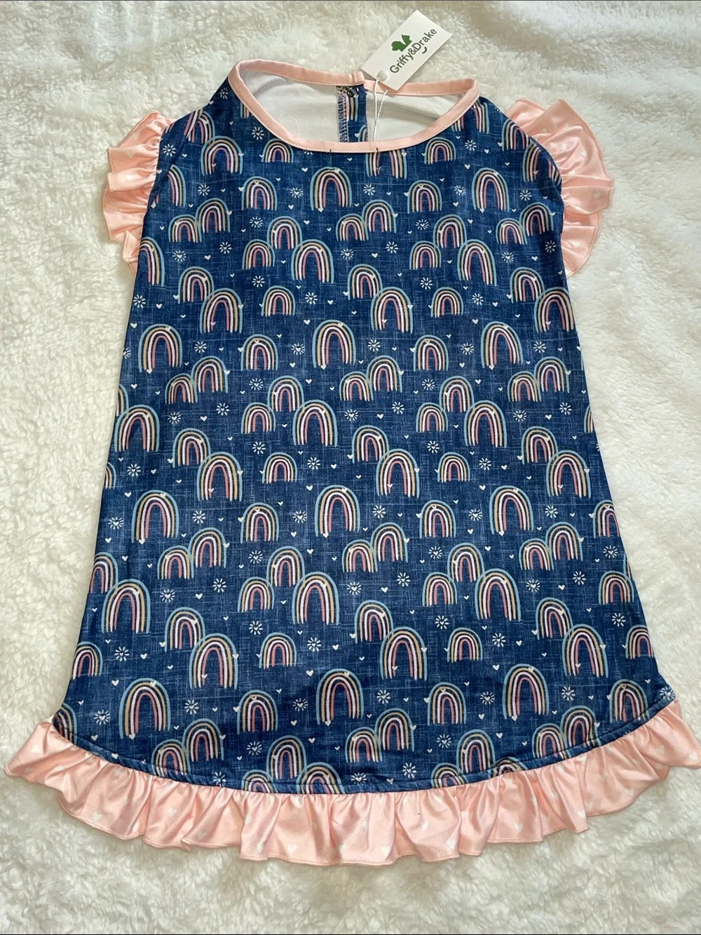 Rainbow Pet Ruffle Shirt